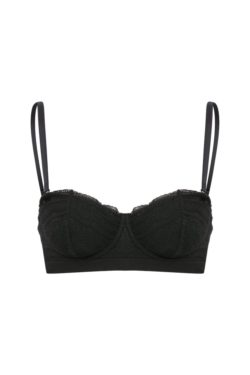 Out From Under Kiss Kiss Sheer Lace Bandeau Bra Top